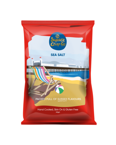 Sea salt crisps packet